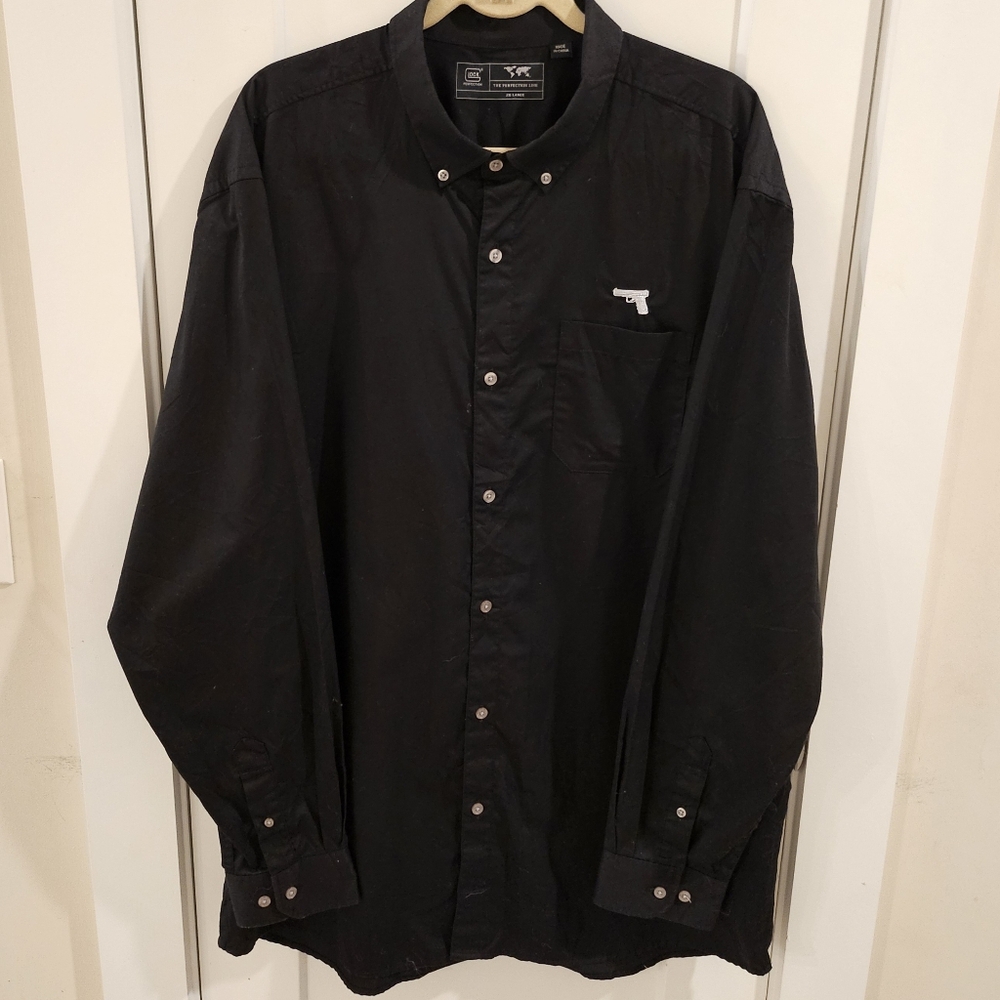 Glock Perfection Line Button Down Shirt - Black & White - Size XXL